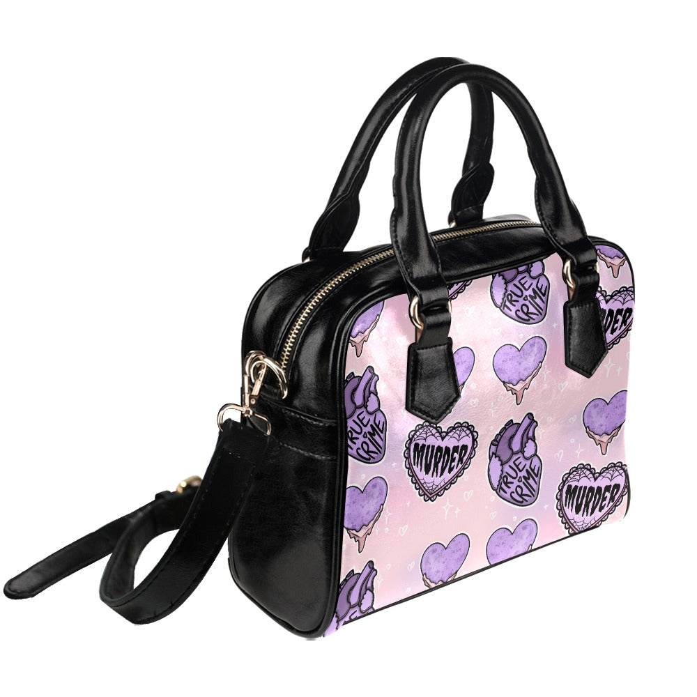 Gothic Candy Hearts Shoulder Handbag