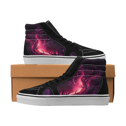 Pink Nightmares High Top Canvas Shoes