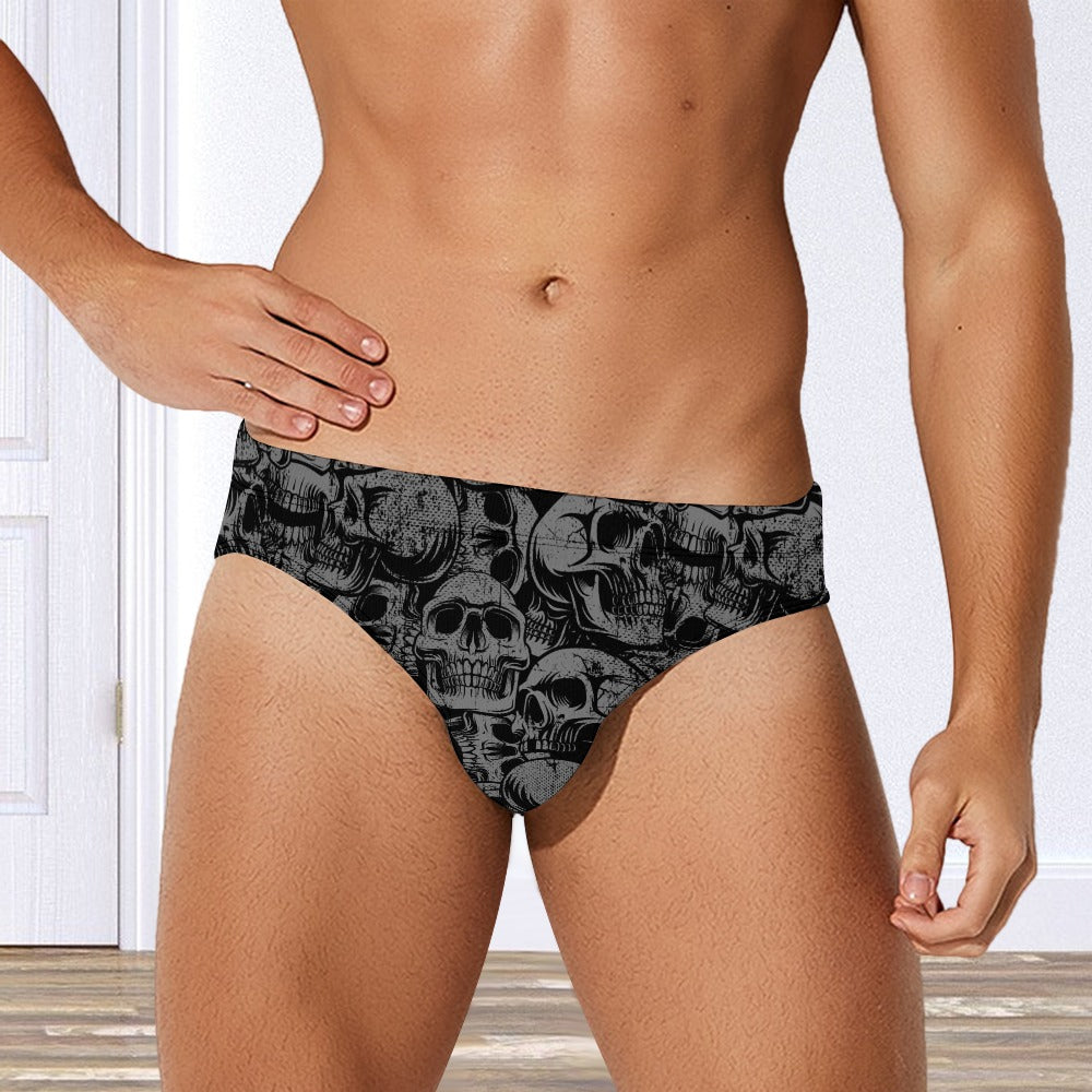 Silver Skulls Men's Swimming Trunks