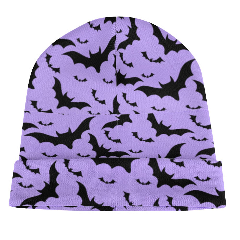 Bats On Purple Beanie