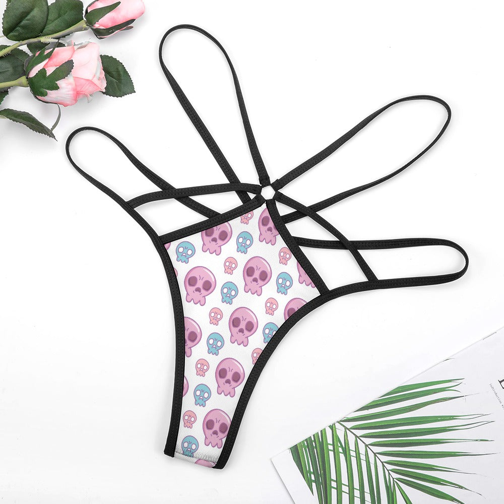 Cute Skulls T-back Thong