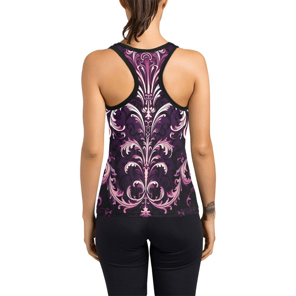 Gothic Purple Racerback Tank Top