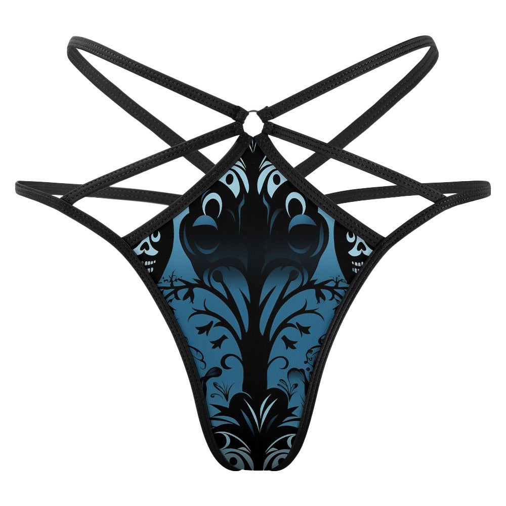 Gothic Blue T-back Thong