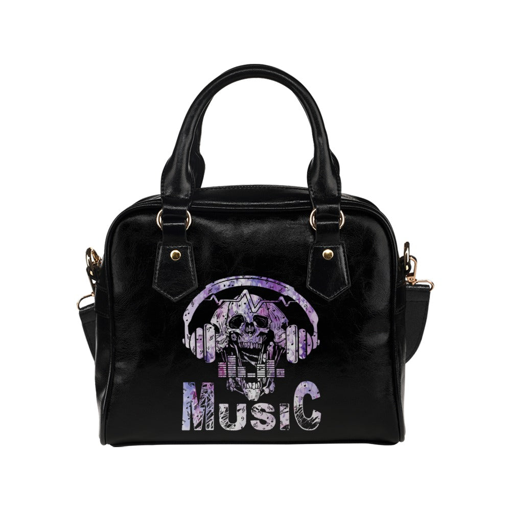 Skull Music Shoulder Handbag