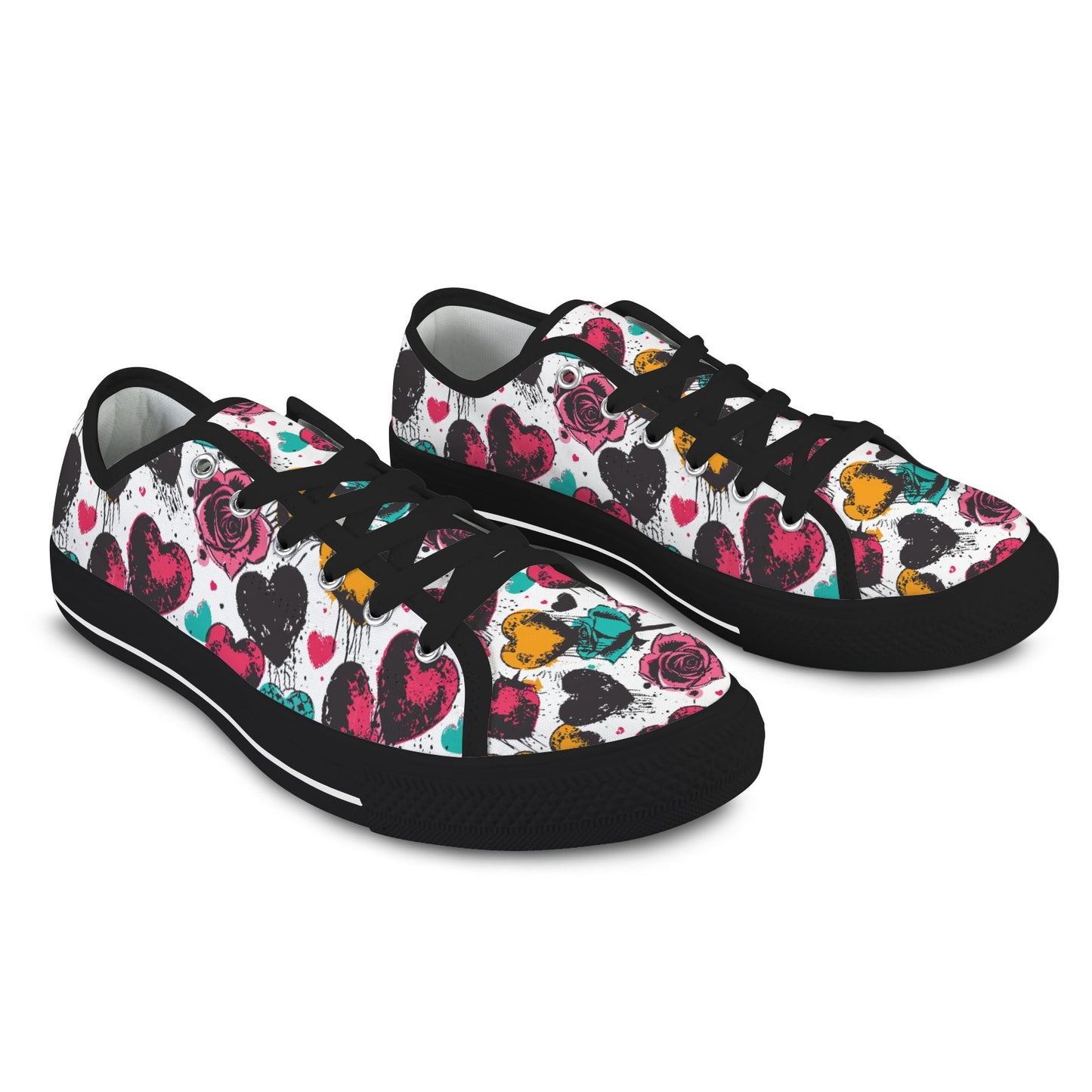 Rebel Hearts Low Top Women's Shoes