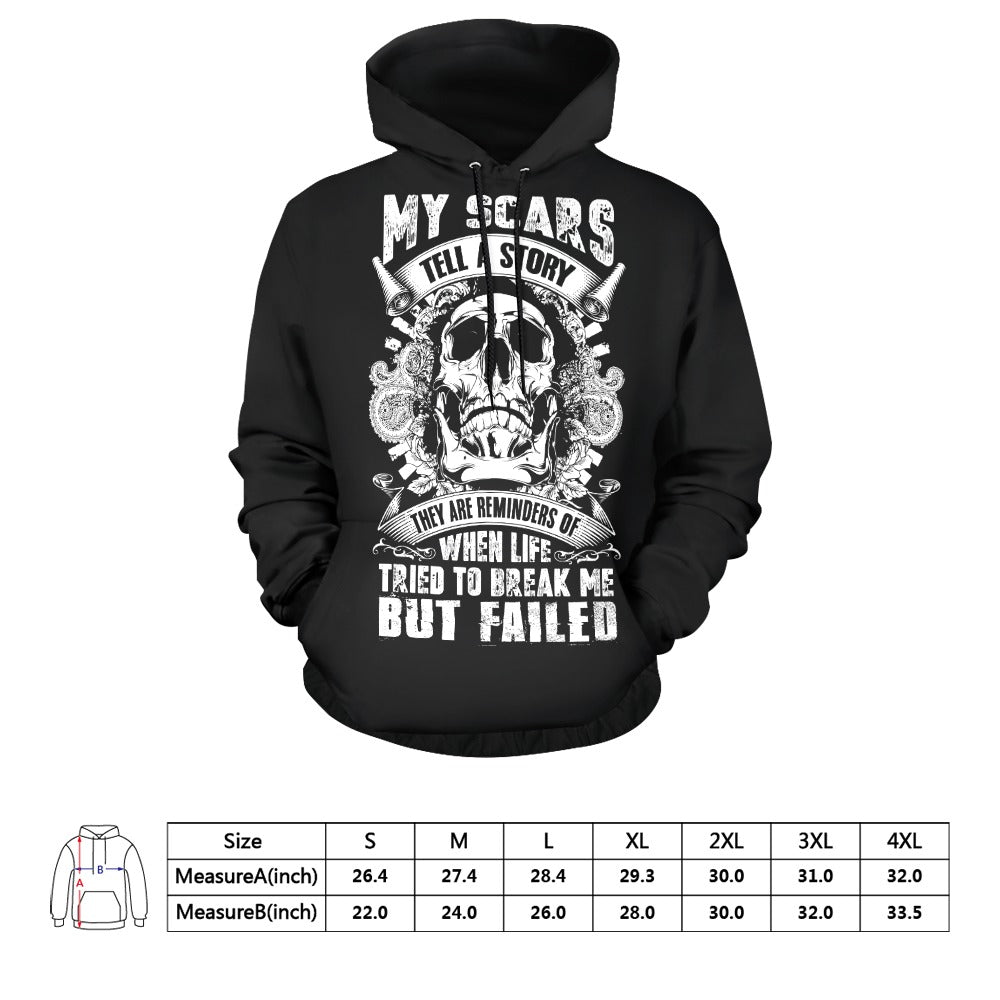 My Scars Tell A Story Hoodie