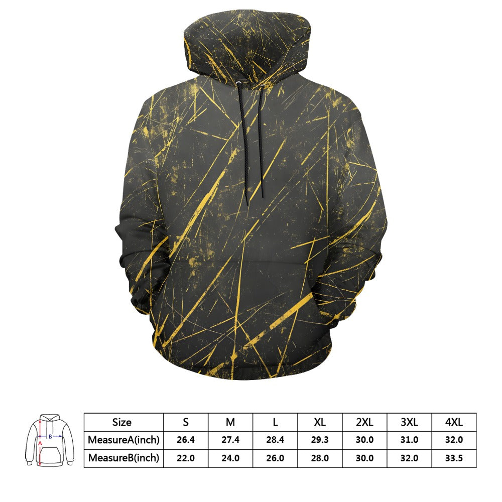 Yellow Scratches Hoodie