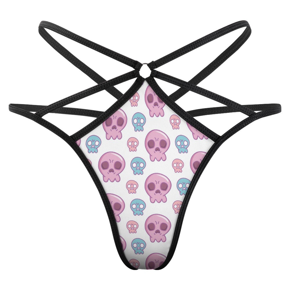 Cute Skulls T-back Thong