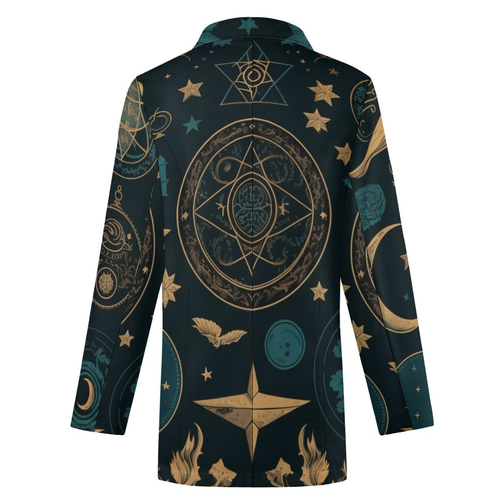 Mystic Symbols Casual Suit Jacket