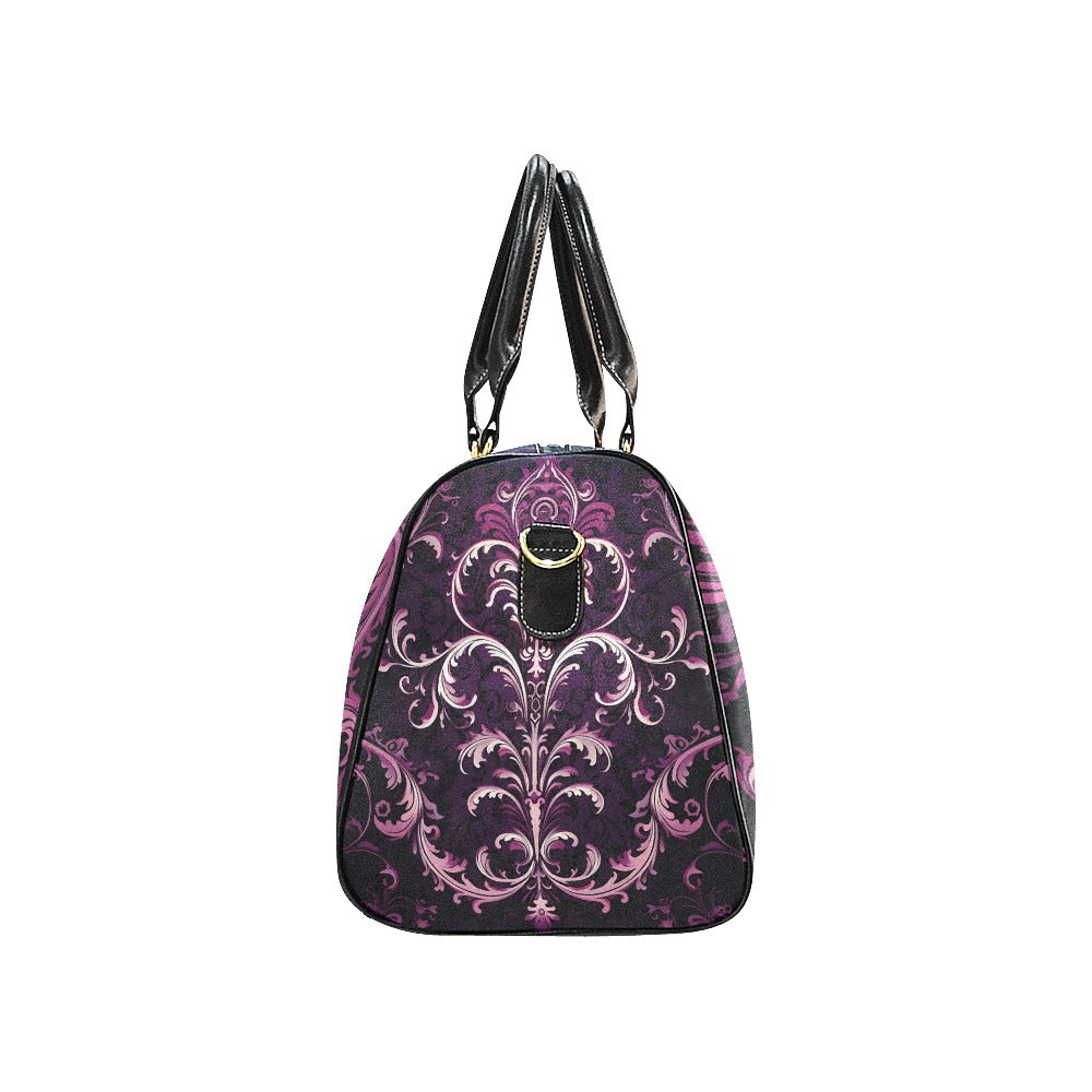 Gothic Purple Design Large Travel Bag