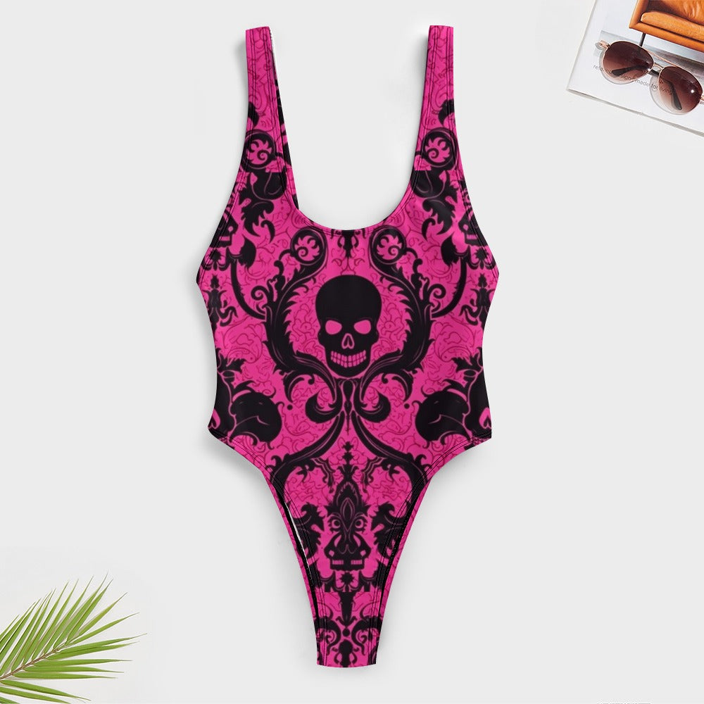 Gothic Skull One-piece Jumpsuit