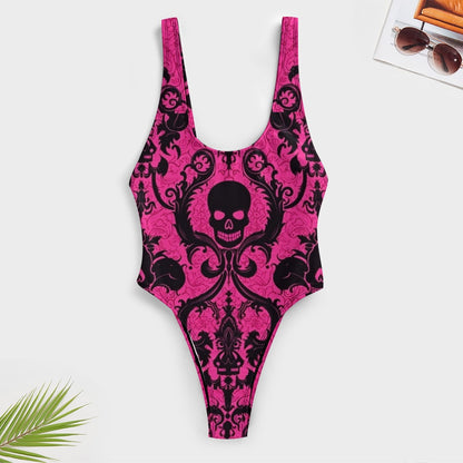 Gothic Skull One-piece Jumpsuit