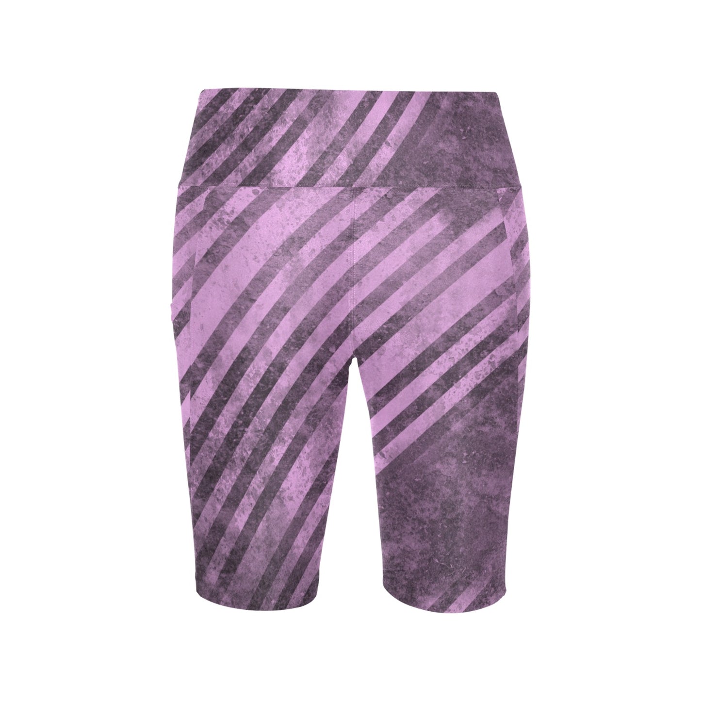 Fading Purple Stripes Workout Half Tights