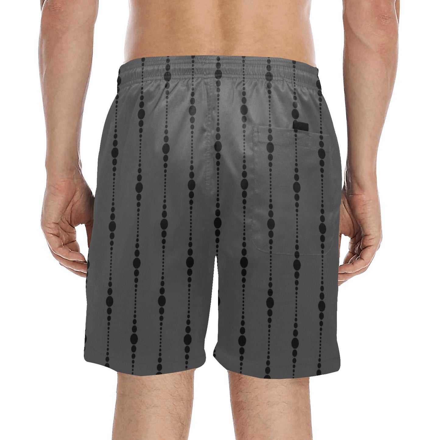 Grey And Black Beach Shorts