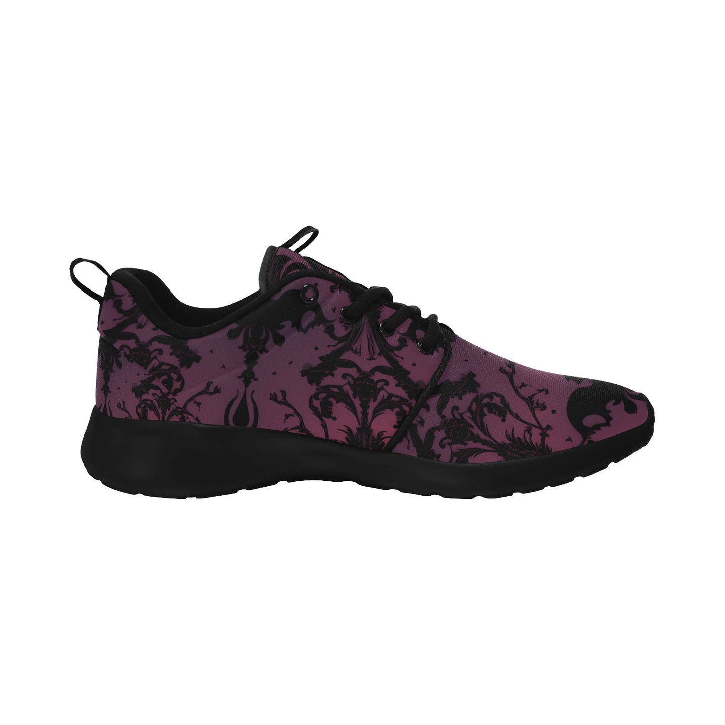 Gothic Purple Design Women's Pull Loop Sneakers