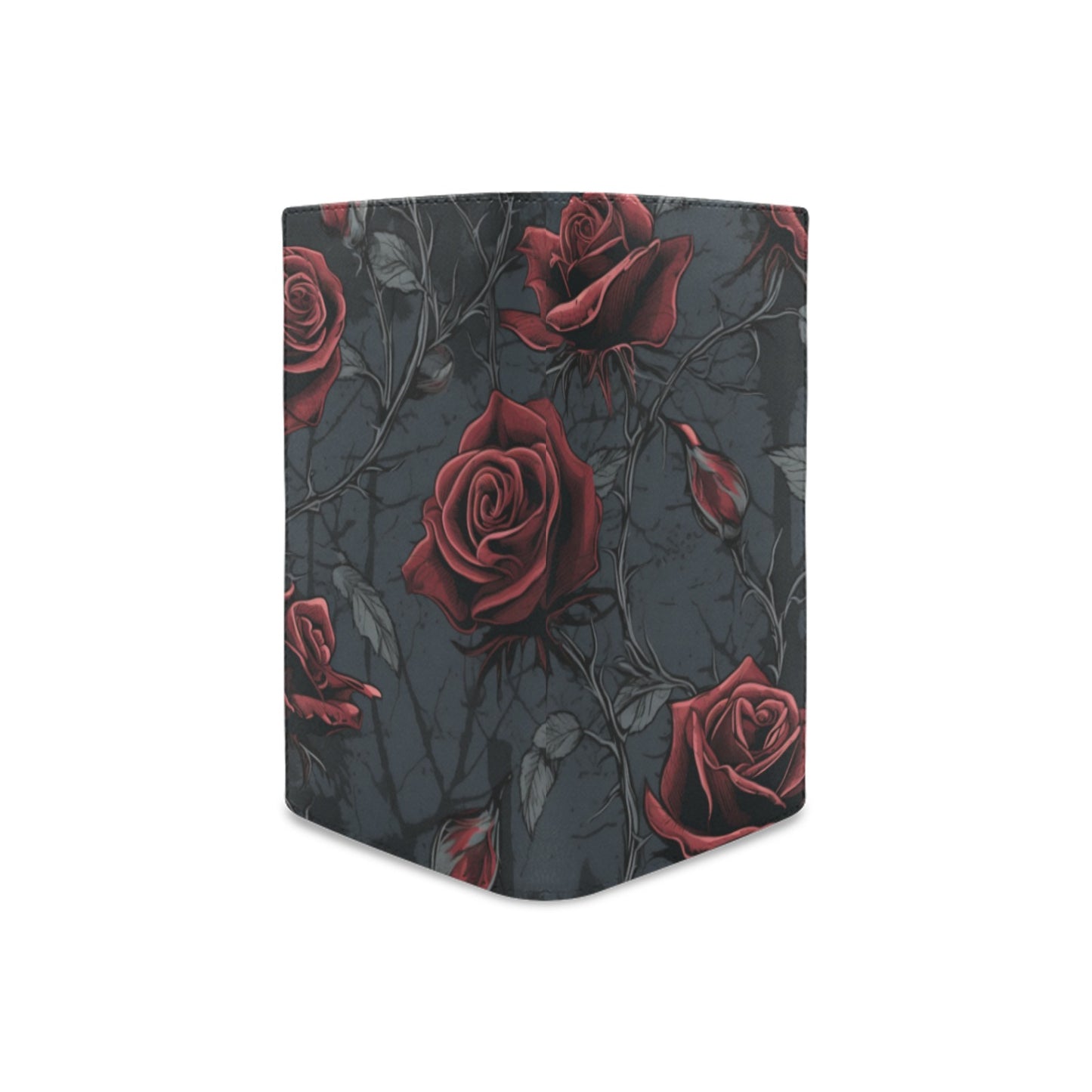 Gothic Red Rose Leather Wallet