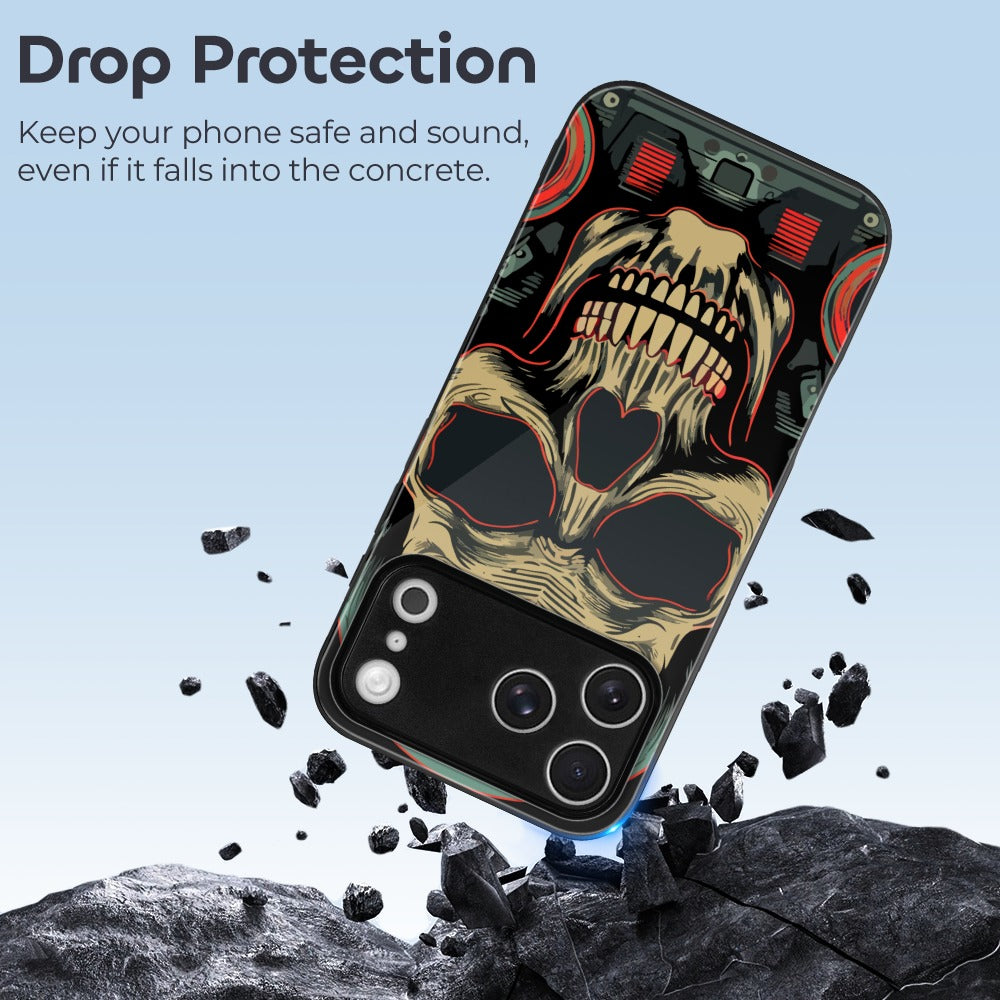 Retro Skulls Apple iPhone 17 Series Glass Phone Case