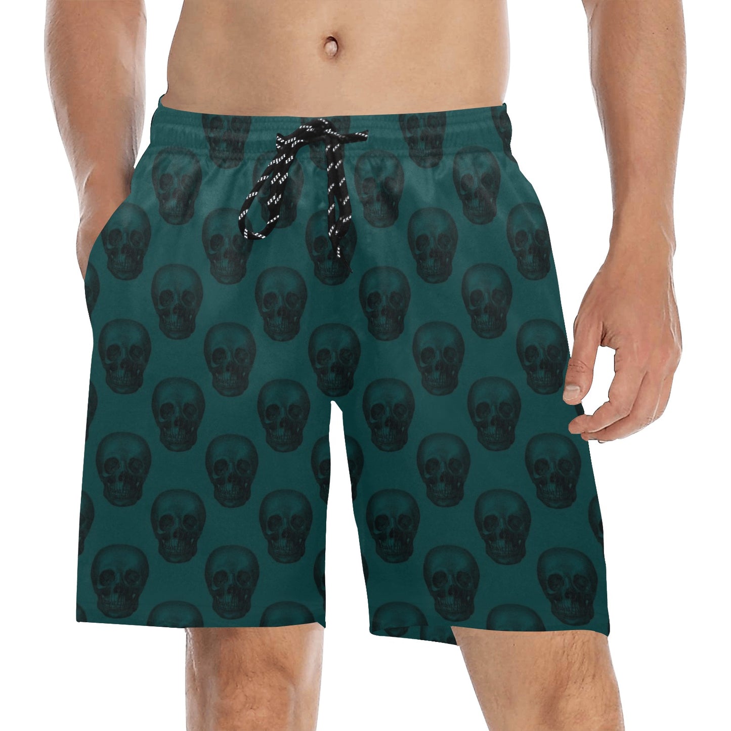 Skulls And Skulls Beach Shorts