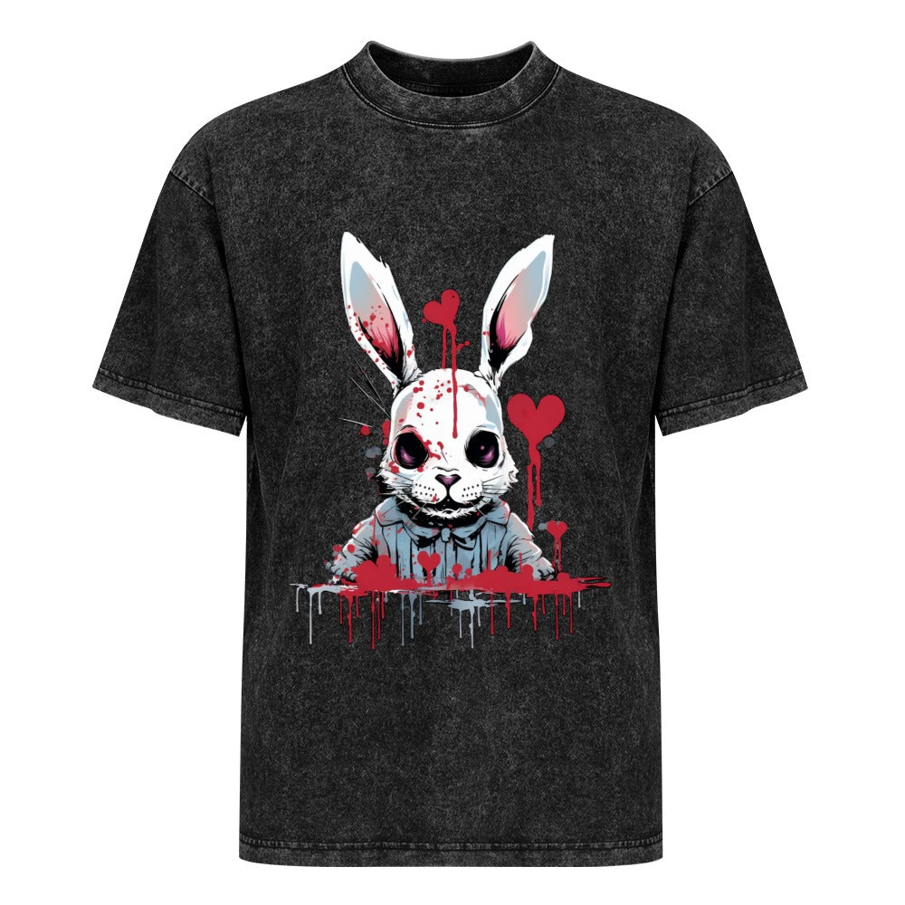 Crazy Bunny Wash Off Short Sleeved T-shirt