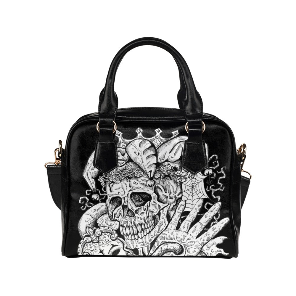 Jester Skull Shoulder Handbag