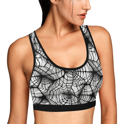 Spider Webs Sports Bra