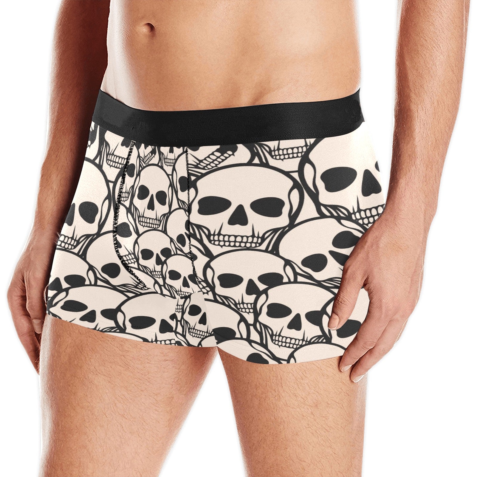 Skull Head Pattern Boxer Briefs