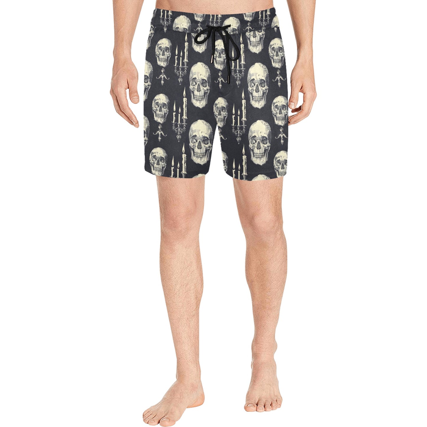 Skulls And Candles Men's Mid-Length Swim Shorts