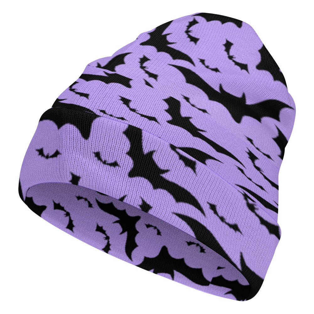 Bats On Purple Beanie