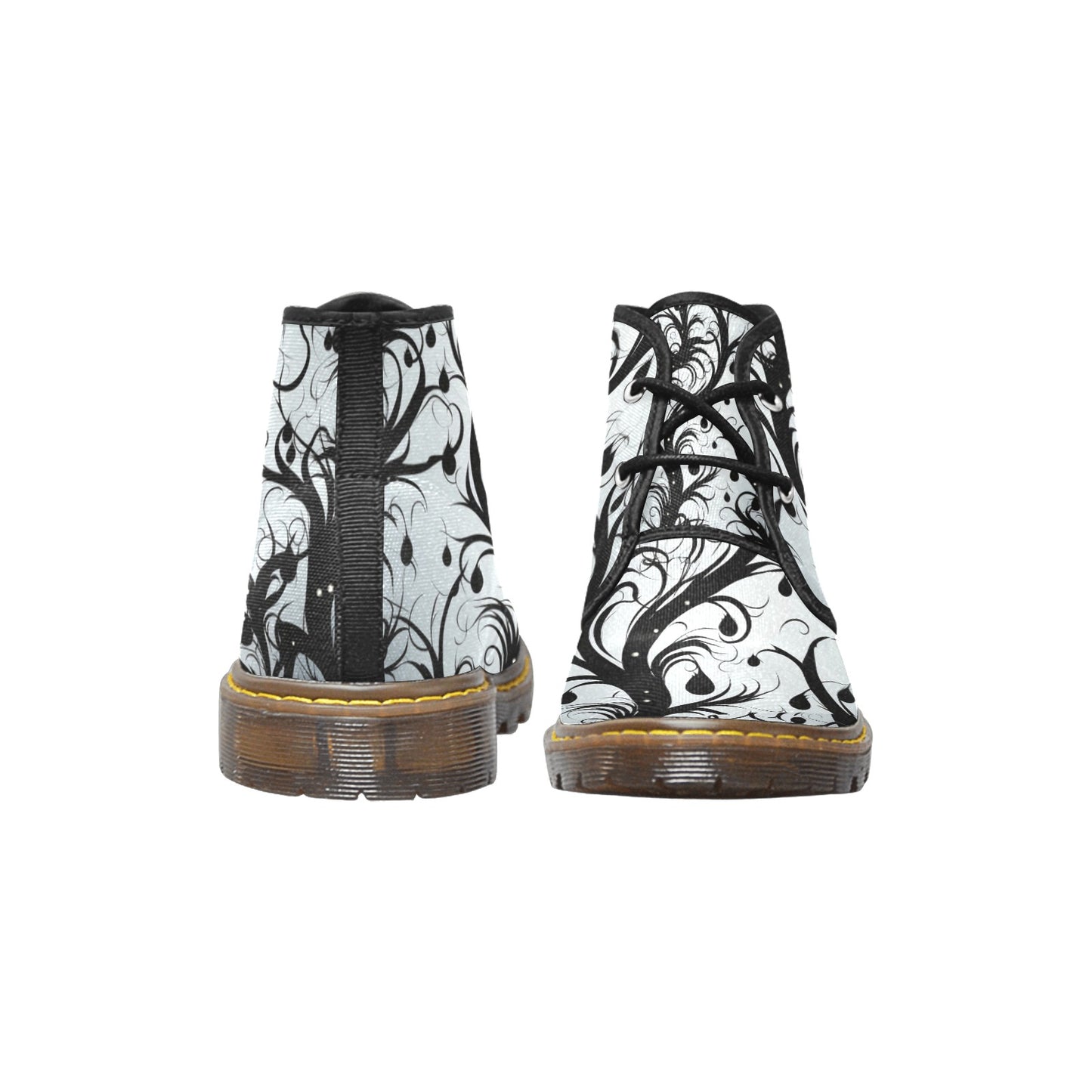 Vines Of Darkness Canvas Chukka Boots