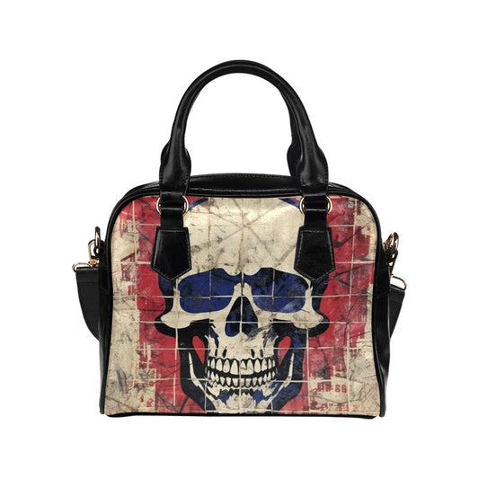 Smiling Skull Shoulder Handbag