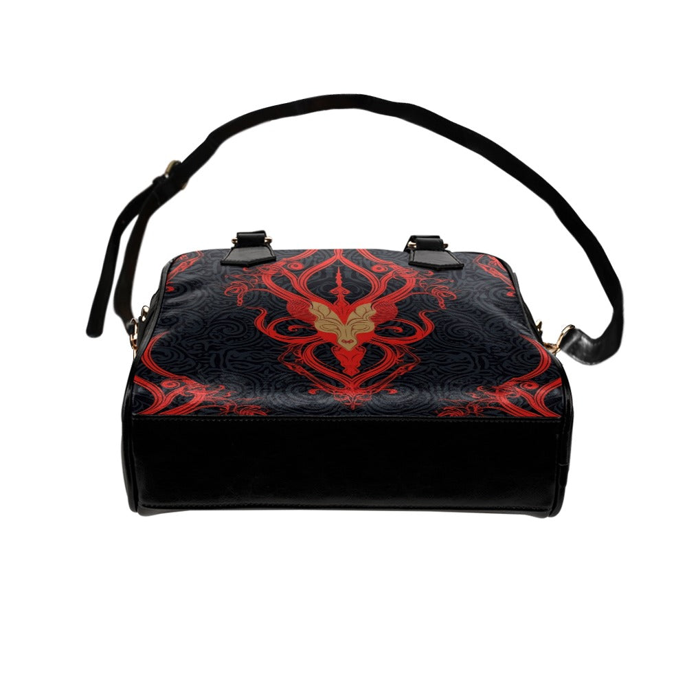 Demonic Design Shoulder Handbag