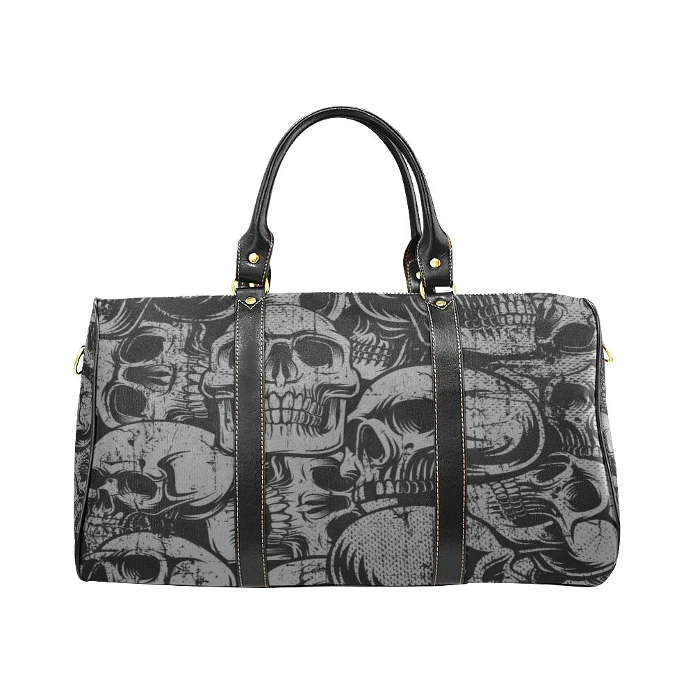 Silver Skull Large Travel Bag