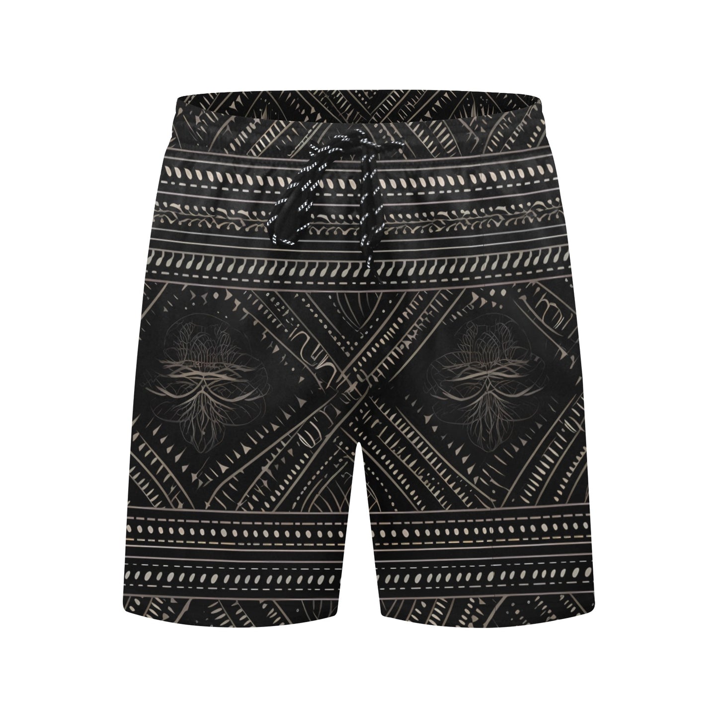 Gothic Black Beach Shorts