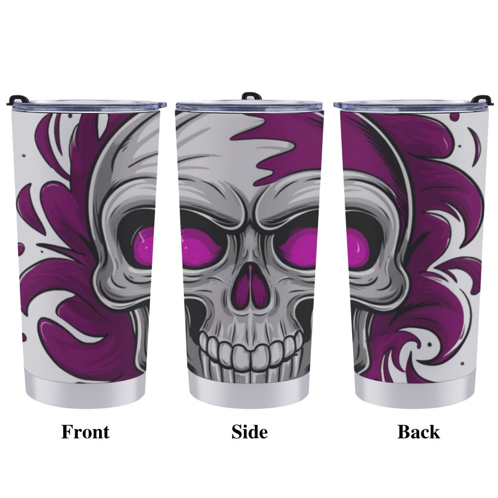 Purple Skull 20 Oz Travel  Mug