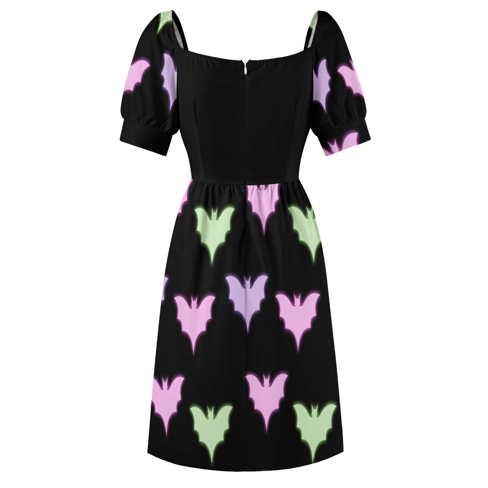 Neon Bats Sweetheart Dress