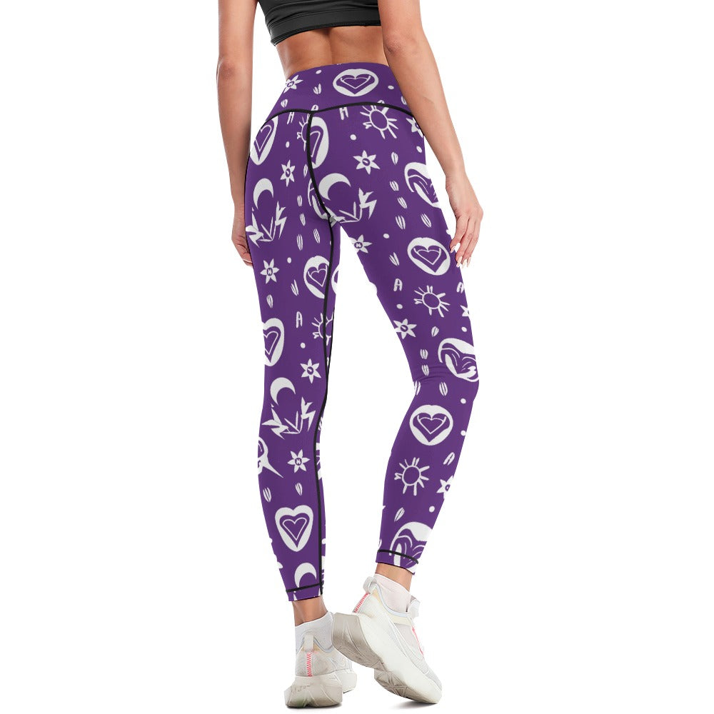 Gothic Purple Yoga Pants