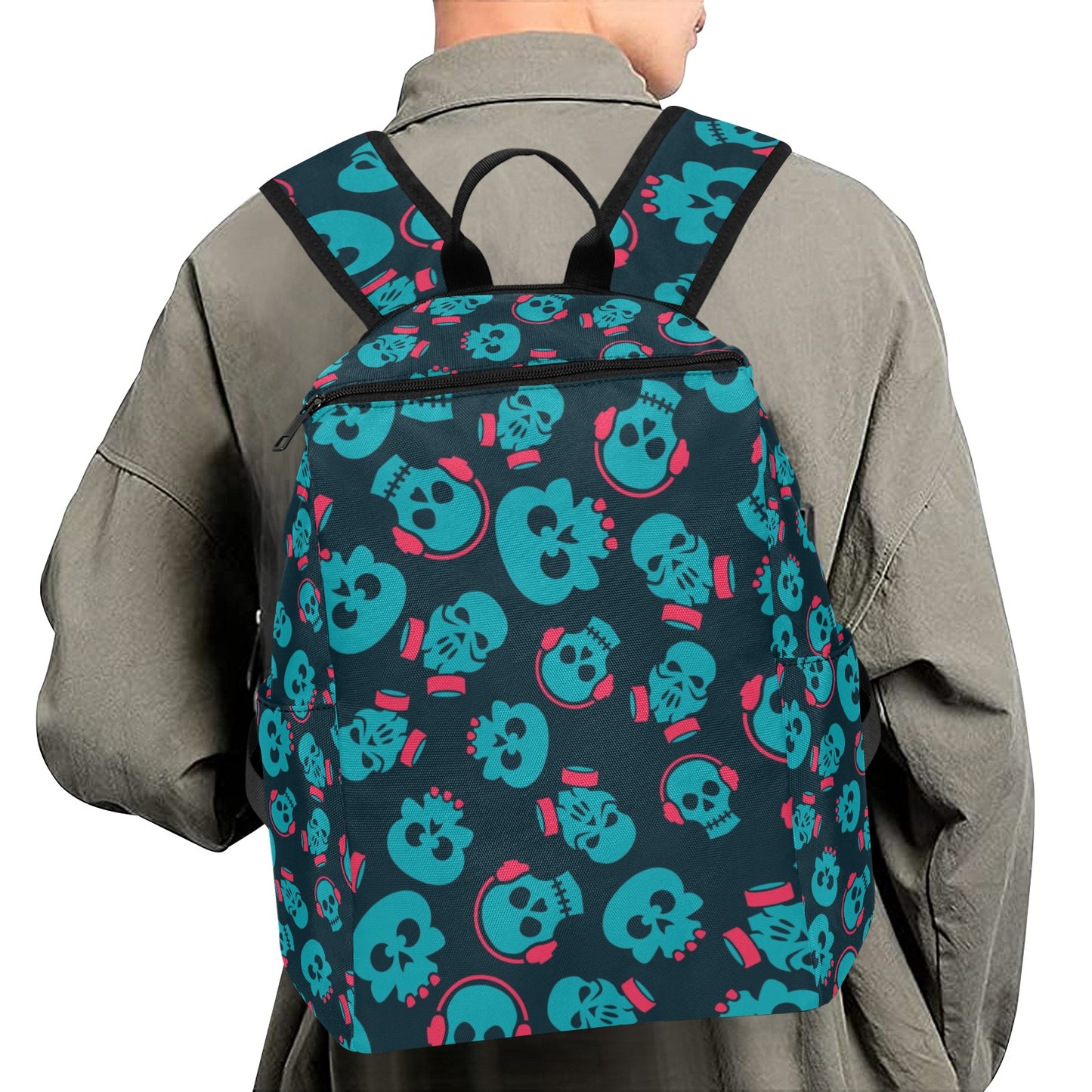 Punk Skulls Lightweight Casual Backpack