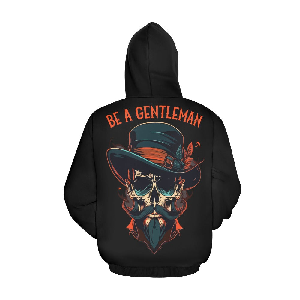 Be A Gentleman Skull Hoodie