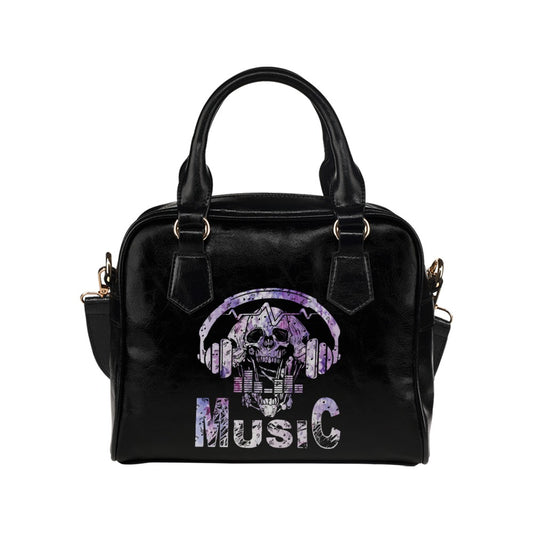 Skull Music Shoulder Handbag