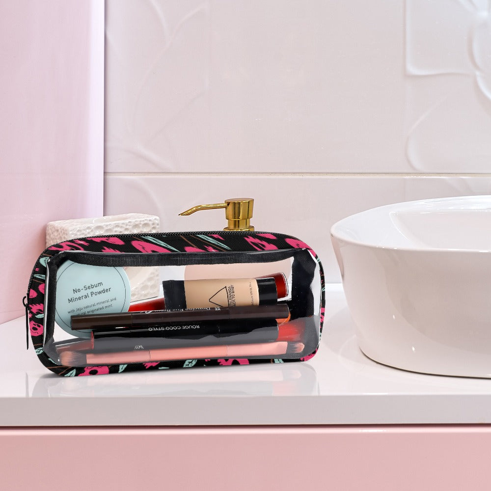 Cherry Skulls Transparent Storage Bag Five in One