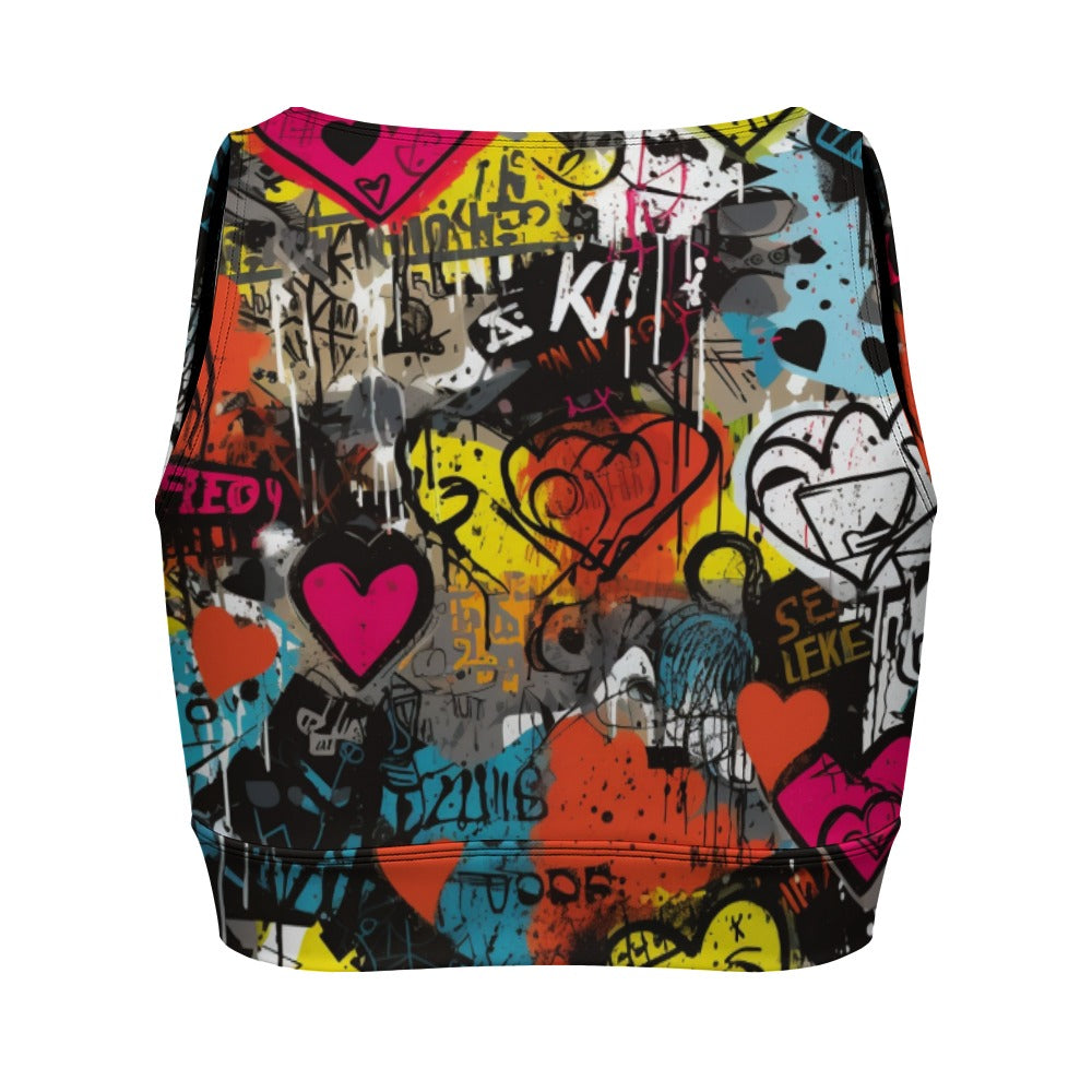 Rebel Hearts Yoga Zipper Vest