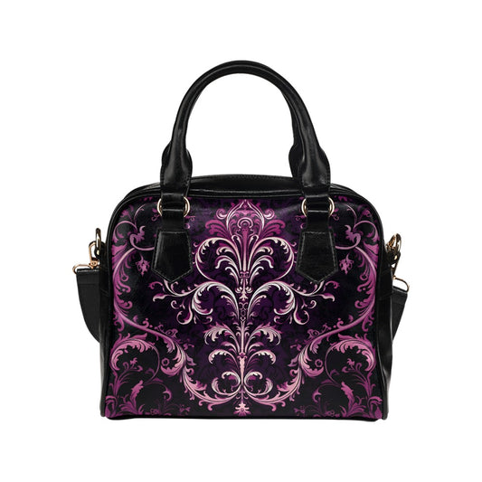 Gothic Purple Design Shoulder Handbag