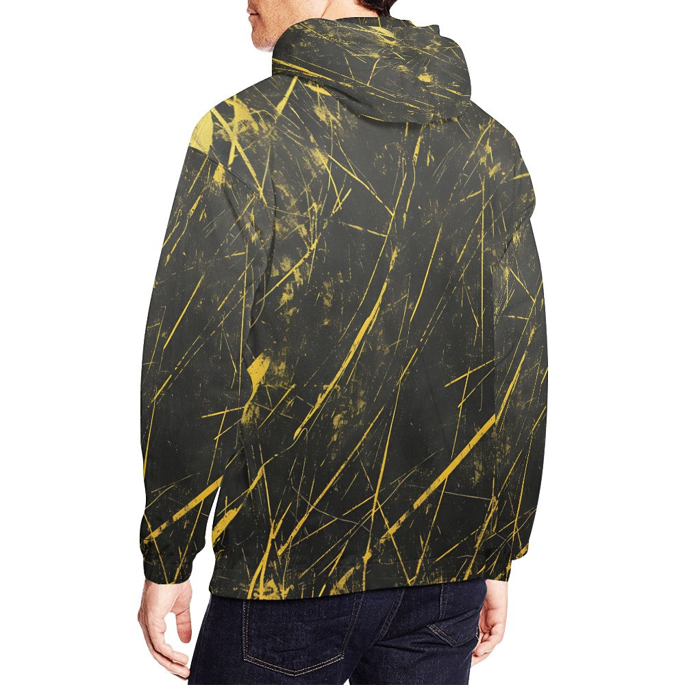 Yellow Scratches Hoodie