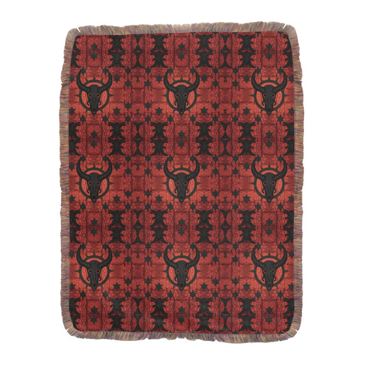 Satan's Ultra-Soft Mixed Pink Fringe Blanket (60x80 inch)