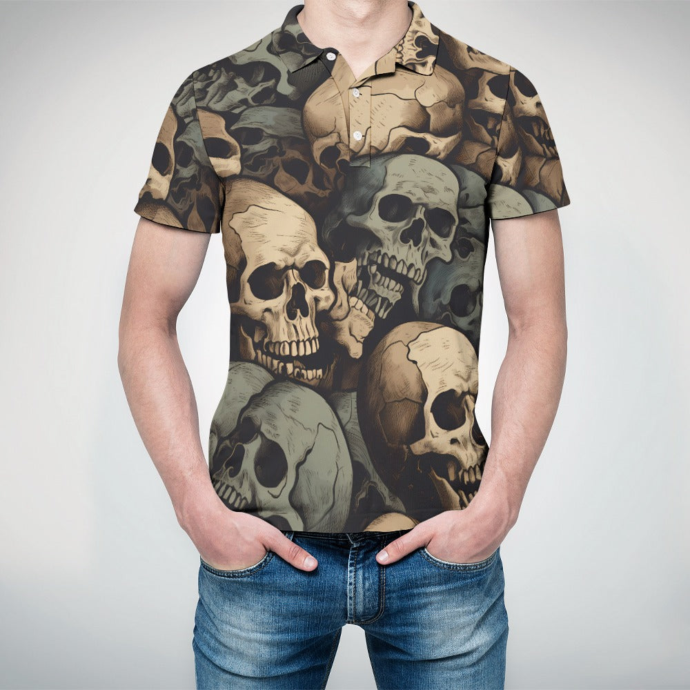 Skull Pile Polo Shirt