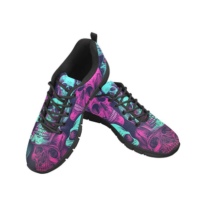 Neon Skulls Breathable Sneakers