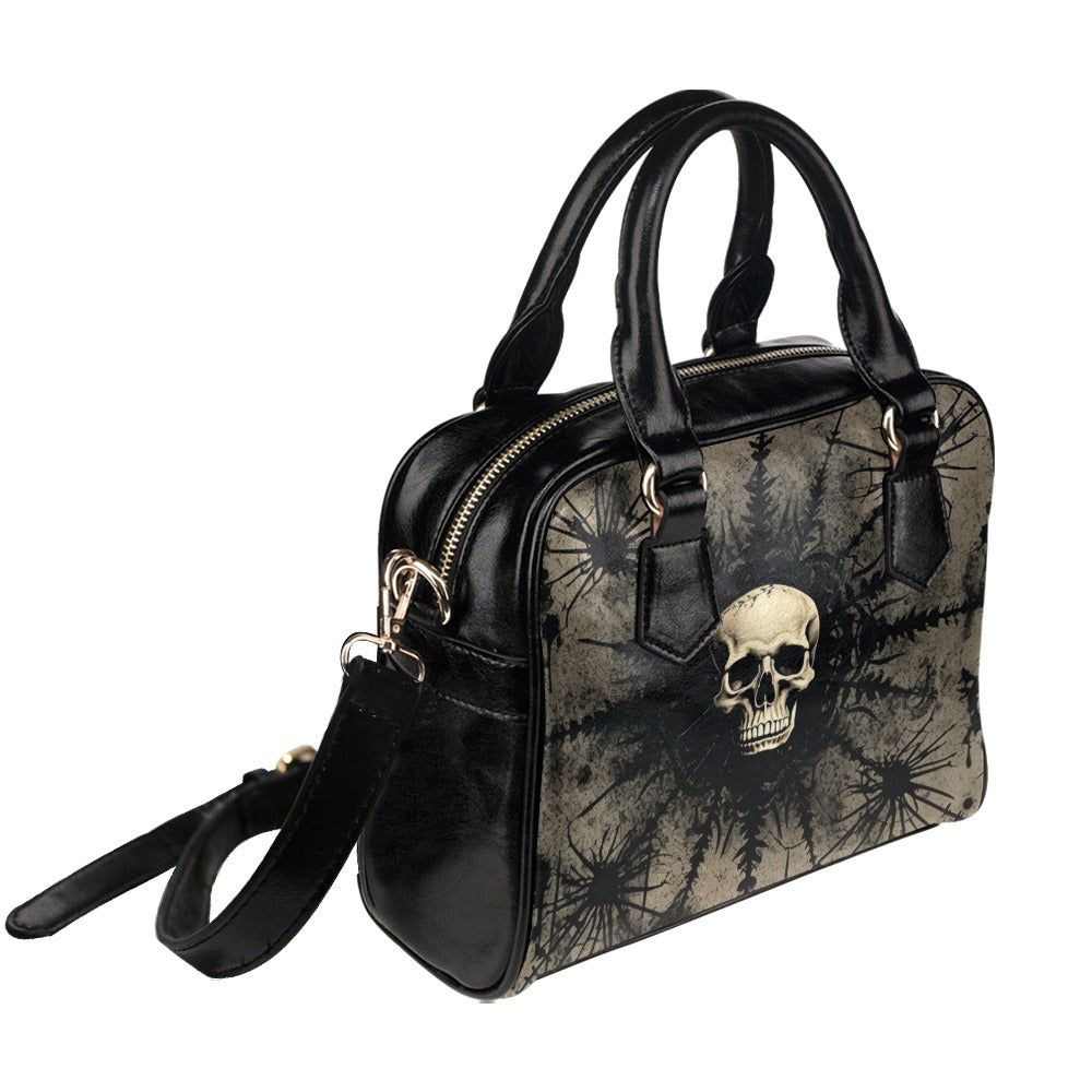 Skull And Goth Design Shoulder Handbag