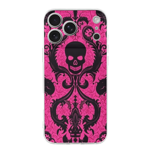 Gothic Pink and Black Skull Apple iPhone 17 Series TPU Phone Case