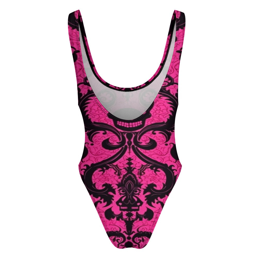 Gothic Skull One-piece Jumpsuit