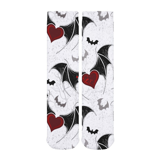 Bats And Hearts Thick Stockings